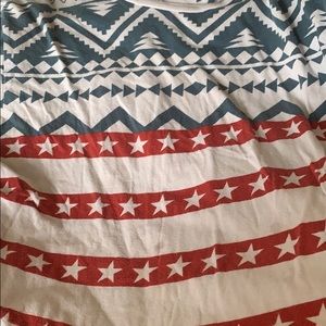 Red whit and blue t-shirt